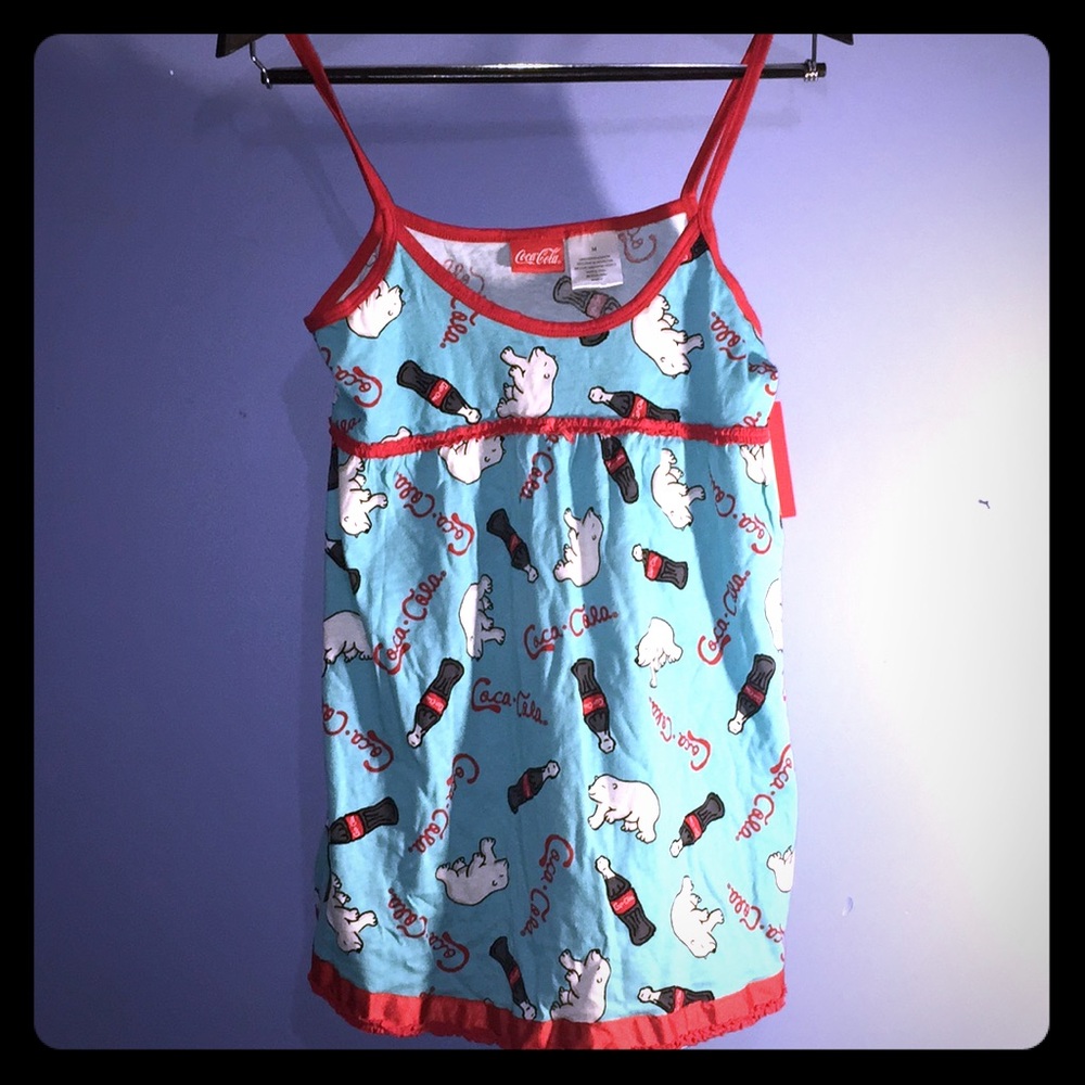 🌍 FRIENDLY* COCA COLA JR POLAR BEAR SLEEPER *NWT*